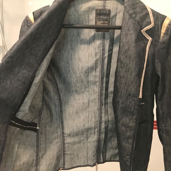 MARITHE FRANCOIS GIRBAUD Jean Jacket Small - Picture 6 of 8